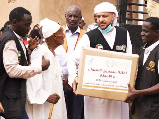 Ajman Charity distributes Five thousand food parcels to those affected by the Sudan floods